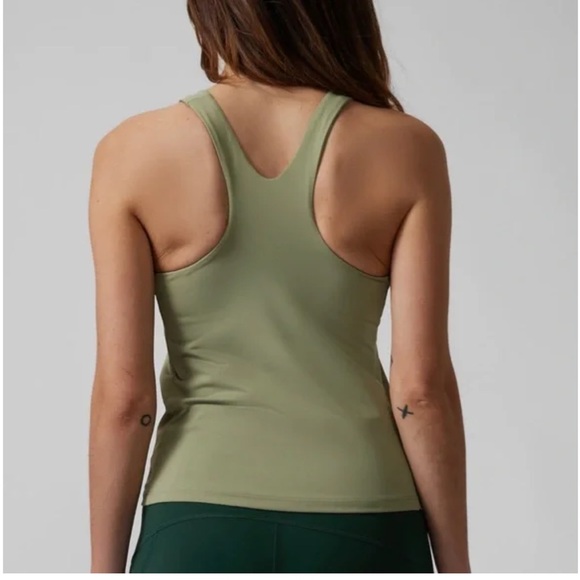 Athleta eucalyptus olive support tank top. Excellent condition.  size medium. - Picture 2 of 8